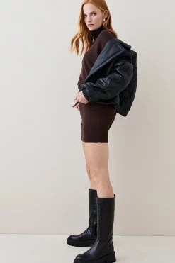 Outlet 😀 Karen Millen Belted Cashmere Blend Knit Tunic 🤩 11 Outlet 😀 Karen Millen Belted Cashmere Blend Knit Tunic 🤩 -Karen Millen Outlet store bkk03054 choc20brown xl 2