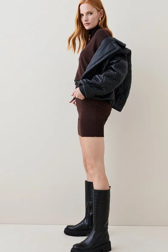 Outlet 😀 Karen Millen Belted Cashmere Blend Knit Tunic 🤩 5 Outlet 😀 Karen Millen Belted Cashmere Blend Knit Tunic 🤩 - Image 3