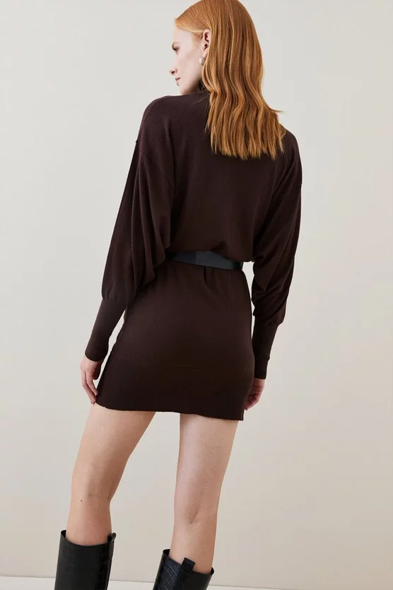 Outlet 😀 Karen Millen Belted Cashmere Blend Knit Tunic 🤩 7 Outlet 😀 Karen Millen Belted Cashmere Blend Knit Tunic 🤩 - Image 5