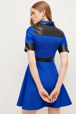 Best Pirce ✔️ Karen Millen Pu Trim Bandage Knit Mini 👗 Dress 🥰 10 Best Pirce ✔️ Karen Millen Pu Trim Bandage Knit Mini 👗 Dress 🥰 -Karen Millen Outlet store bkk03093 cobalt xl 2