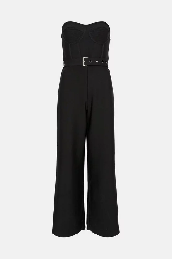 Discount ๐งจ Karen Millen Bustier Bandage Knit Wide Leg Jumpsuit ๐ฅ 6 Discount ๐งจ Karen Millen Bustier Bandage Knit Wide Leg Jumpsuit ๐ฅ - Image 4