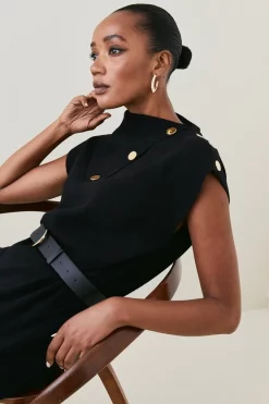 Best Sale ๐ Karen Millen Wool Blend Belted Knit Midaxi ๐ Dress ๐ฏ 13 Best Sale ๐ Karen Millen Wool Blend Belted Knit Midaxi ๐ Dress ๐ฏ -Karen Millen Outlet store bkk03120 black xl 4