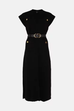 Promo 😀 Karen Millen Wool Blend Edge To Edge Maxi Knit Cardigan 🥰 -Karen Millen Outlet store bkk03121 black xl 3