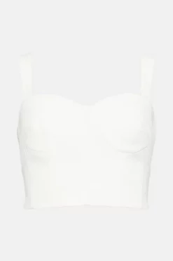 Cheap ⌛ Karen Millen Seamed Corset Woven Cady Top ⌛ 10 Cheap ⌛ Karen Millen Seamed Corset Woven Cady Top ⌛ -Karen Millen Outlet store bkk03142 ivory xl 3