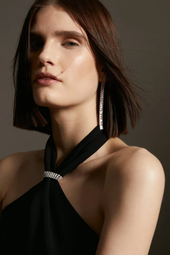 Coupon ๐งจ Karen Millen Compact Viscose Chain Knot Strap Column Midi ๐ Dress โญ 4 Coupon ๐งจ Karen Millen Compact Viscose Chain Knot Strap Column Midi ๐ Dress โญ - Image 2