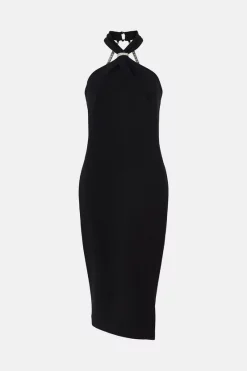 Coupon ๐งจ Karen Millen Compact Viscose Chain Knot Strap Column Midi ๐ Dress โญ 12 Coupon ๐งจ Karen Millen Compact Viscose Chain Knot Strap Column Midi ๐ Dress โญ -Karen Millen Outlet store bkk03177 black xl 3