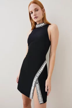 Deals 🔥 Karen Millen Crystal Embellished Woven Thigh Split Mini 😍 19 Deals 🔥 Karen Millen Crystal Embellished Woven Thigh Split Mini 😍 -Karen Millen Outlet store bkk03204 black xl 5