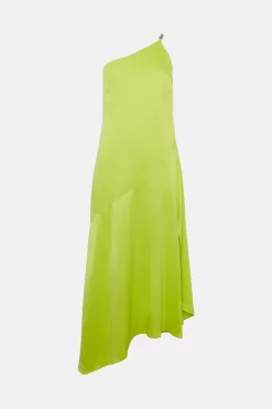 Deals β€οΈ Karen Millen Satin Back Crepe One Shoulder Maxi π Dress - lime π 11 Deals β€οΈ Karen Millen Satin Back Crepe One Shoulder Maxi π Dress - lime π -Karen Millen Outlet store bkk03250 lime xl 3