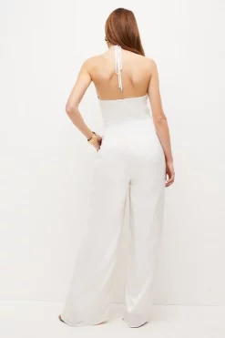 Best deal 🌟 Karen Millen Hydrangea Flower Print Halter Jumpsuit - ivory 👍 10 Best deal 🌟 Karen Millen Hydrangea Flower Print Halter Jumpsuit - ivory 👍 -Karen Millen Outlet store bkk03363 ivory xl 2