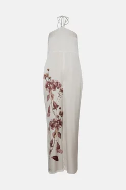 Best deal 🌟 Karen Millen Hydrangea Flower Print Halter Jumpsuit - ivory 👍 11 Best deal 🌟 Karen Millen Hydrangea Flower Print Halter Jumpsuit - ivory 👍 -Karen Millen Outlet store bkk03363 ivory xl 3