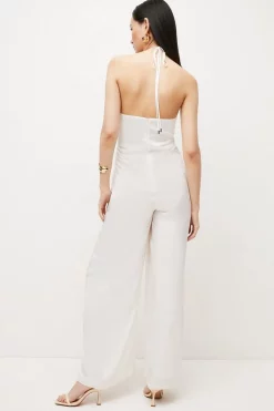 Best deal 🌟 Karen Millen Hydrangea Flower Print Halter Jumpsuit - ivory 👍 12 Best deal 🌟 Karen Millen Hydrangea Flower Print Halter Jumpsuit - ivory 👍 -Karen Millen Outlet store bkk03363 ivory xl 4