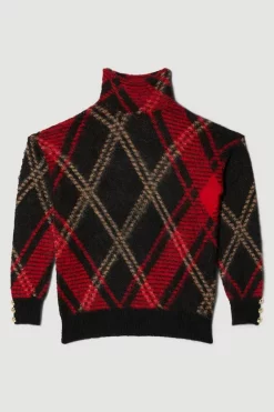 Wholesale 😀 Karen Millen Brushed Knit Slouchy Jumper 🔔 -Karen Millen Outlet store bkk03447 red xl 3