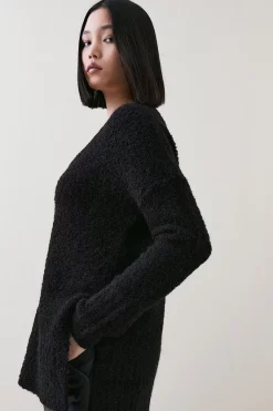 Best deal ๐ Karen Millen Boucle V Neck Knit Jumper And Scarf ๐ 10 Best deal ๐ Karen Millen Boucle V Neck Knit Jumper And Scarf ๐ -Karen Millen Outlet store bkk03495 black xl 2