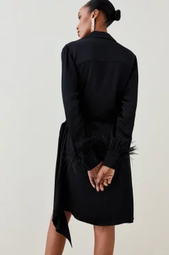 Best reviews of ✨ Karen Millen Satin Back Crepe Feather Cuff Mini 👗 Dress 🎁 14 Best reviews of ✨ Karen Millen Satin Back Crepe Feather Cuff Mini 👗 Dress 🎁 -Karen Millen Outlet store bkk03571 black xl 4