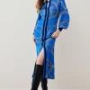 New π₯° Karen Millen Slinky Knit Chain Jacquard Midaxi π Dress - cobalt π 2 New π₯° Karen Millen Slinky Knit Chain Jacquard Midaxi π Dress - cobalt π -Karen Millen Outlet store bkk03621 cobalt xl