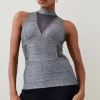 Cheapest π Karen Millen Sparkle Bandage Knit Top - gun metal β¨ 2 Cheapest π Karen Millen Sparkle Bandage Knit Top - gun metal β¨ -Karen Millen Outlet store bkk03660 gun20metal xl