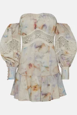 Deals ๐ Karen Millen Lydia Millen Guipure Lace Insert Bardot Mini - floral ๐ 13 Deals ๐ Karen Millen Lydia Millen Guipure Lace Insert Bardot Mini - floral ๐ -Karen Millen Outlet store bkk03736 floral xl 4