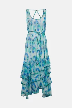 Deals ⌛ Karen Millen Ditsy Frill Woven Ruffle Maxi 👗 Dress - blue 🤩 11 Deals ⌛ Karen Millen Ditsy Frill Woven Ruffle Maxi 👗 Dress - blue 🤩 -Karen Millen Outlet store bkk03957 blue xl 3