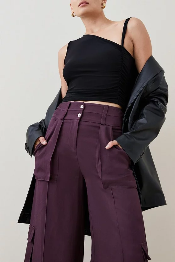 Promo ๐งจ Karen Millen Utility Viscose Twill Combat Trouser ๐ฏ 4 Promo ๐งจ Karen Millen Utility Viscose Twill Combat Trouser ๐ฏ - Image 2