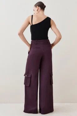 Promo ๐งจ Karen Millen Utility Viscose Twill Combat Trouser ๐ฏ 10 Promo ๐งจ Karen Millen Utility Viscose Twill Combat Trouser ๐ฏ -Karen Millen Outlet store bkk04047 purple xl 2