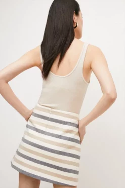 Best Sale 😉 Karen Millen Tailored Stripe Mini 👗 Skirt - multi 🔥 11 Best Sale 😉 Karen Millen Tailored Stripe Mini 👗 Skirt - multi 🔥 -Karen Millen Outlet store bkk04117 multi xl 4