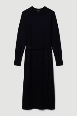 Coupon ๐ Karen Millen Viscose Blend Tie Waisted Knitted Midi ๐ Dress ๐ 12 Coupon ๐ Karen Millen Viscose Blend Tie Waisted Knitted Midi ๐ Dress ๐ -Karen Millen Outlet store bkk04273 black xl 3