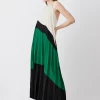 Discount 😀 Karen Millen Soft Tailored Pleated Halter Neck Maxi 👗 Dress 👏