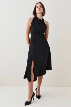 Cheap ๐ Karen Millen Soft Tailored Sleeveless Midi ๐ Dress ๐
