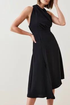 Cheap 😍 Karen Millen Soft Tailored Sleeveless Midi 👗 Dress 🔔 -Karen Millen Outlet store bkk04427 black xl 1