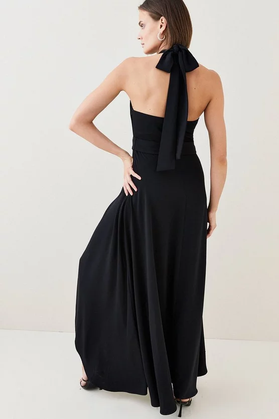 Cheapest 🥰 Karen Millen Soft Tailored Waterfall Halter Maxi 👗 Dress 😍 5 Cheapest 🥰 Karen Millen Soft Tailored Waterfall Halter Maxi 👗 Dress 😍 - Image 3