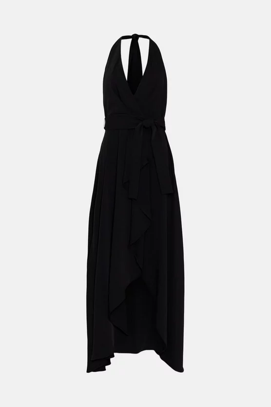 Cheapest 🥰 Karen Millen Soft Tailored Waterfall Halter Maxi 👗 Dress 😍 6 Cheapest 🥰 Karen Millen Soft Tailored Waterfall Halter Maxi 👗 Dress 😍 - Image 4