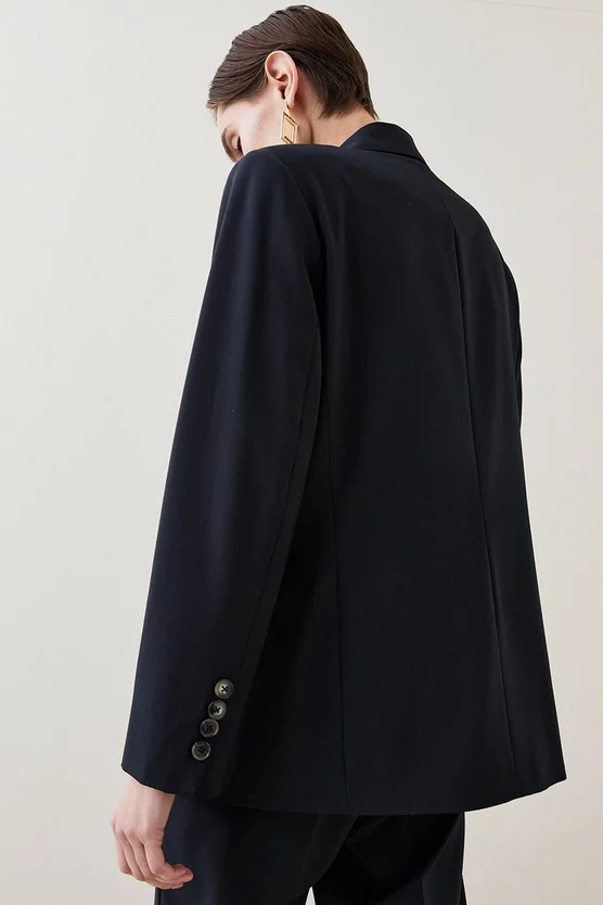 Budget ❤️ Karen Millen Wool Blend Double Breasted Tailored Jacket 😀 5 Budget ❤️ Karen Millen Wool Blend Double Breasted Tailored Jacket 😀 - Image 3