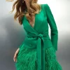 Top 10 🥰 Karen Millen Viscose Satin Crepe Feather Hem Double Breasted Tux Mini 👗 Dress 💯 1 Top 10 🥰 Karen Millen Viscose Satin Crepe Feather Hem Double Breasted Tux Mini 👗 Dress 💯 -Karen Millen Outlet store bkk04497 bright20green xl
