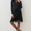 Best deal 🛒 Karen Millen Satin Back Crepe Feather Hem 👕 Shirt Mini 👗 Dress 😉 2 Best deal 🛒 Karen Millen Satin Back Crepe Feather Hem 👕 Shirt Mini 👗 Dress 😉 -Karen Millen Outlet store bkk04499 black xl