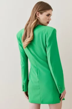 Best reviews of 😍 Karen Millen Strong Shoulder Wrap Mini 👗 Dress ⌛ -Karen Millen Outlet store bkk04657 green xl 4