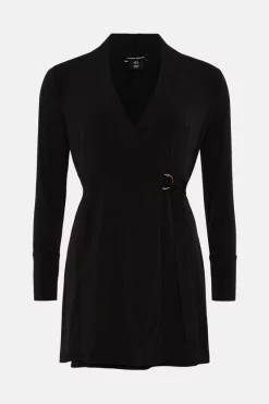 Promo ๐ Karen Millen Slinky Buckle Detail Wrap Jersey Mini ๐ Dress ๐ 11 Promo ๐ Karen Millen Slinky Buckle Detail Wrap Jersey Mini ๐ Dress ๐ -Karen Millen Outlet store bkk04728 black xl 3