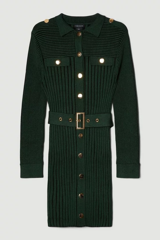 Best deal 🤩 Karen Millen Belted Utility Rib Knitted Mini 👗 Dress ⭐ 6 Best deal 🤩 Karen Millen Belted Utility Rib Knitted Mini 👗 Dress ⭐ - Image 4