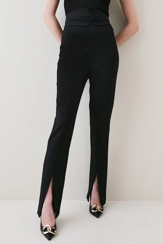 Cheap 🔥 Karen Millen Compact Stretch High Rise Split Hem Trouser ❤️ 4 Cheap 🔥 Karen Millen Compact Stretch High Rise Split Hem Trouser ❤️ - Image 2