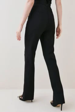 Cheap 🔥 Karen Millen Compact Stretch High Rise Split Hem Trouser ❤️ 12 Cheap 🔥 Karen Millen Compact Stretch High Rise Split Hem Trouser ❤️ -Karen Millen Outlet store bkk05088 black xl 2
