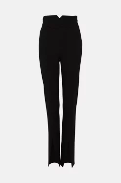Cheap 🔥 Karen Millen Compact Stretch High Rise Split Hem Trouser ❤️ 13 Cheap 🔥 Karen Millen Compact Stretch High Rise Split Hem Trouser ❤️ -Karen Millen Outlet store bkk05088 black xl 3