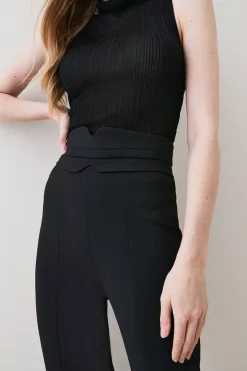 Cheap 🔥 Karen Millen Compact Stretch High Rise Split Hem Trouser ❤️ 14 Cheap 🔥 Karen Millen Compact Stretch High Rise Split Hem Trouser ❤️ -Karen Millen Outlet store bkk05088 black xl 4