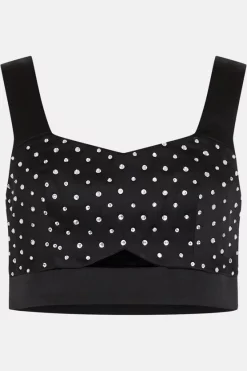 Best Pirce ๐ Karen Millen Satin Diamante Studded Bralet ๐ฅฐ 11 Best Pirce ๐ Karen Millen Satin Diamante Studded Bralet ๐ฅฐ -Karen Millen Outlet store bkk05110 black xl 3