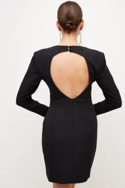 Promo 🛒 Karen Millen Corset Waist Open Back Mini 👗 Dress 😉 -Karen Millen Outlet store bkk05115 black xl 2