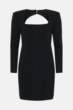 Promo 🛒 Karen Millen Corset Waist Open Back Mini 👗 Dress 😉 -Karen Millen Outlet store bkk05115 black xl 3