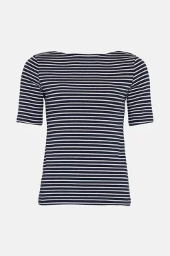 Best reviews of 🛒 Karen Millen Striped Cotton Slash Neck Top ❤️ 12 Best reviews of 🛒 Karen Millen Striped Cotton Slash Neck Top ❤️ -Karen Millen Outlet store bkk05235 navy xl 3
