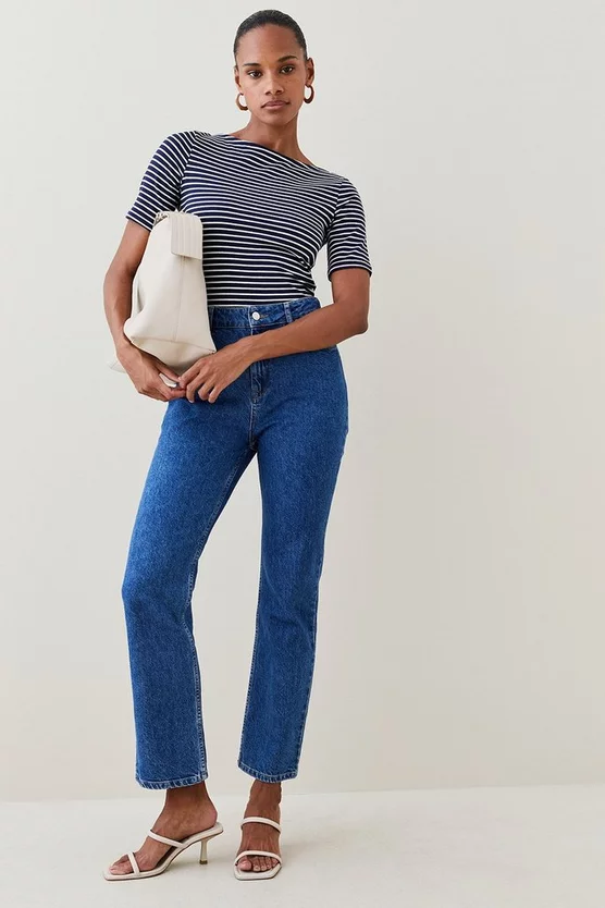 Best reviews of 🛒 Karen Millen Striped Cotton Slash Neck Top ❤️ 7 Best reviews of 🛒 Karen Millen Striped Cotton Slash Neck Top ❤️ - Image 5