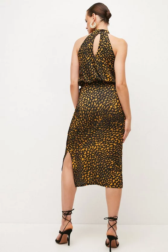 Brand new ๐ Karen Millen Animal Print Jersey Column Maxi ๐ Dress ๐ 5 Brand new ๐ Karen Millen Animal Print Jersey Column Maxi ๐ Dress ๐ - Image 3