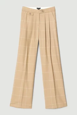 Best Sale โจ Karen Millen Check Wide Leg Pocket Detail Trouser - camel ๐ 11 Best Sale โจ Karen Millen Check Wide Leg Pocket Detail Trouser - camel ๐ -Karen Millen Outlet store bkk05323 camel xl 3