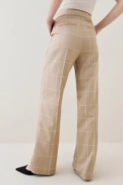 Best Sale โจ Karen Millen Check Wide Leg Pocket Detail Trouser - camel ๐ 12 Best Sale โจ Karen Millen Check Wide Leg Pocket Detail Trouser - camel ๐ -Karen Millen Outlet store bkk05323 camel xl 4