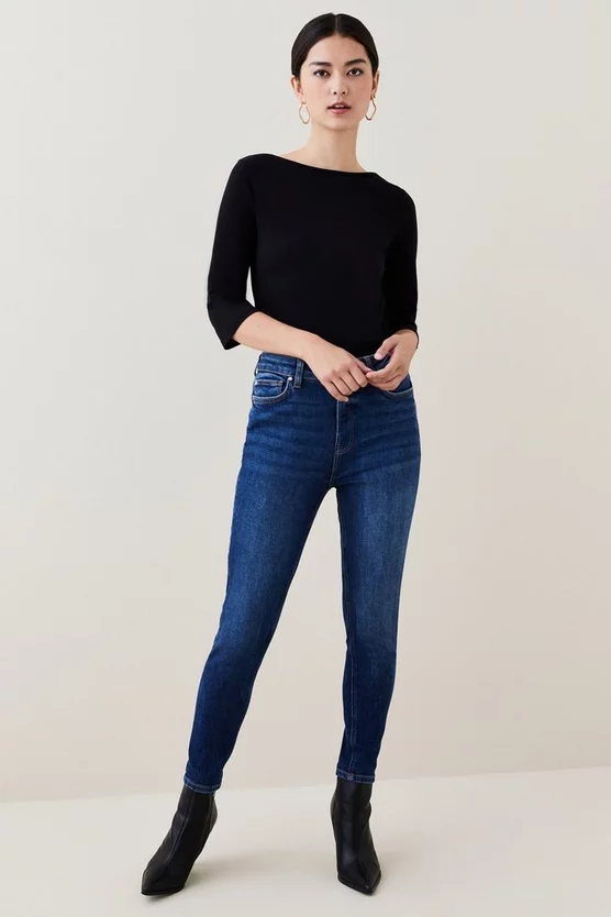 Flash Sale ⌛ Karen Millen Petite Cotton Slash Neck 3/4 Sleeve Top 🔔 4 Flash Sale ⌛ Karen Millen Petite Cotton Slash Neck 3/4 Sleeve Top 🔔 - Image 2